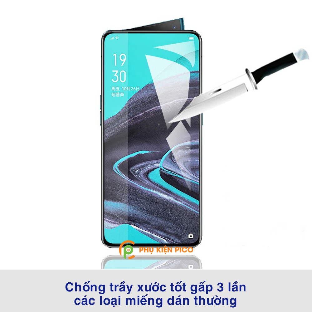 Dán màn hình Oppo Reno 2 / Reno 3 / Reno 4 / Reno 4 Pro full màn dẻo trong suốt PPF tự phục hồi vết xước