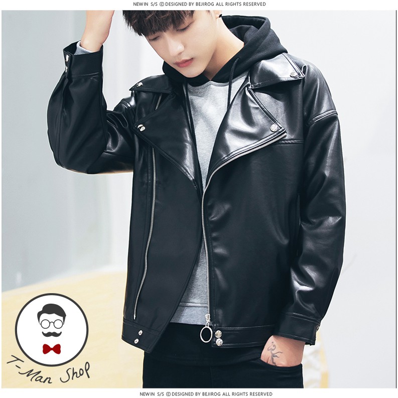 Áo Da Nam Biker Jacket Cao Cấp TMAN004 Hot Trend 2019.