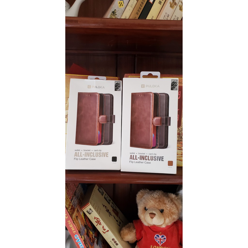 Bao Da PULOKA Kèm Ví Iphone 7 Plus,X, Xs Max, 11, 11 Pro Max, 12 Pro,12 Pro Max Có Ngăn Để Thẻ ATM