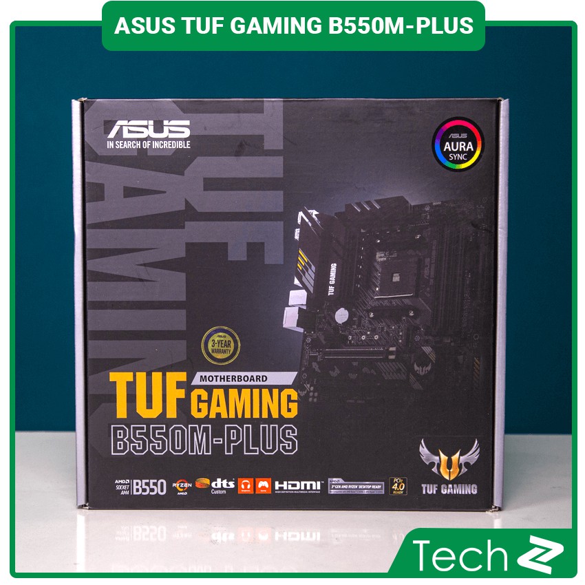 Mainboard ASUS TUF GAMING B550M-PLUS (AMD B550, Socket AM4, m-ATX, 4 khe RAM DRR4)