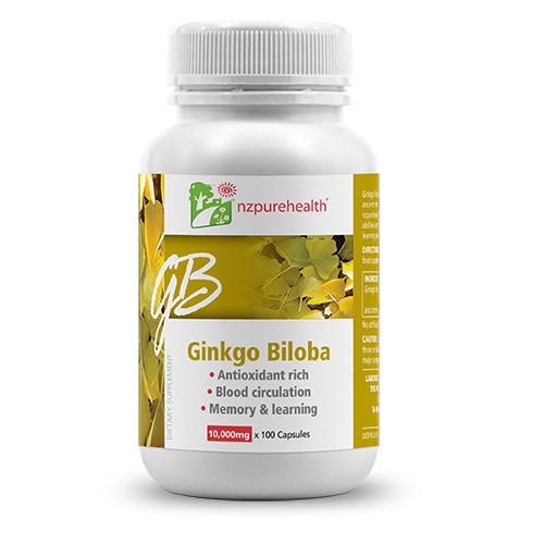 Viên bổ não Ginko Biloba Nzpurehealth New Zealand