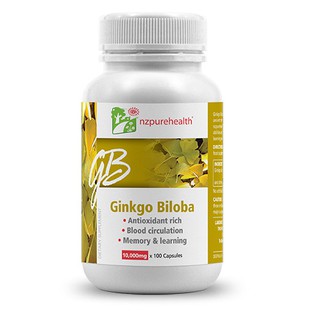Viên bổ não Ginko Biloba Nzpurehealth New Zealand (30 Viên - 100 viên)