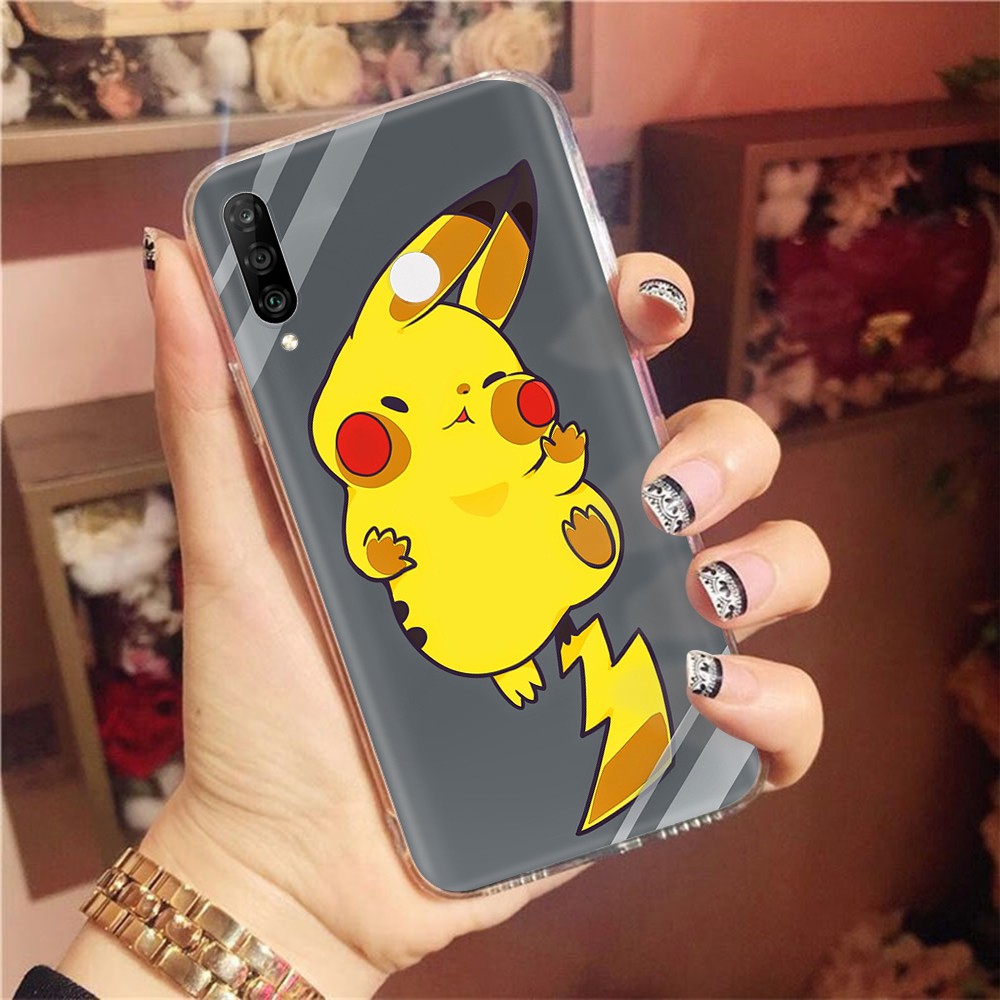 AT106 Pikachu Pokémon Transparent Case Casing iPhone 6s 6 7 8 Plus 5 5S SE 5C 4 4s