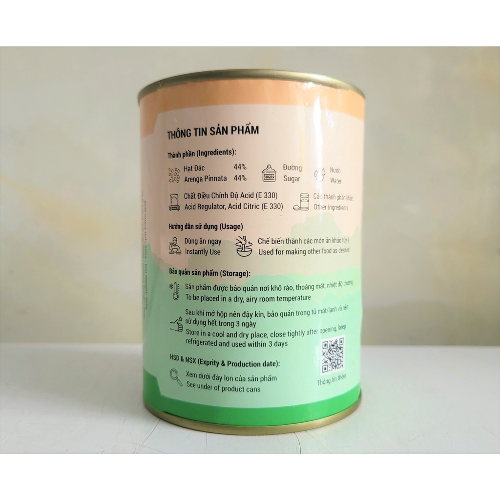 [Hộp 560g] HẠT ĐÁC ĐƯỜNG PHÈN [VN] FARMER Arenga Pinnata