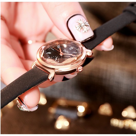 ĐỒNG HỒ NỮ DÂY DA DZG MẶT 3D LA MÃ 338 THỜI TRANG SIÊU ĐẸP | BigBuy360 - bigbuy360.vn