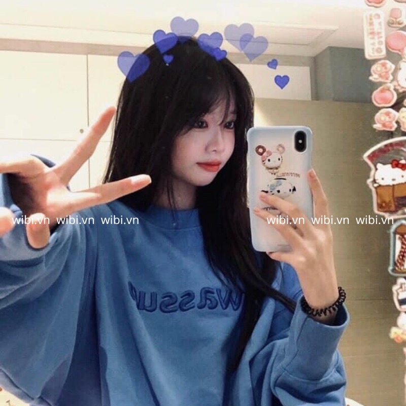 Áo sweater xanh WASSUP | BigBuy360 - bigbuy360.vn