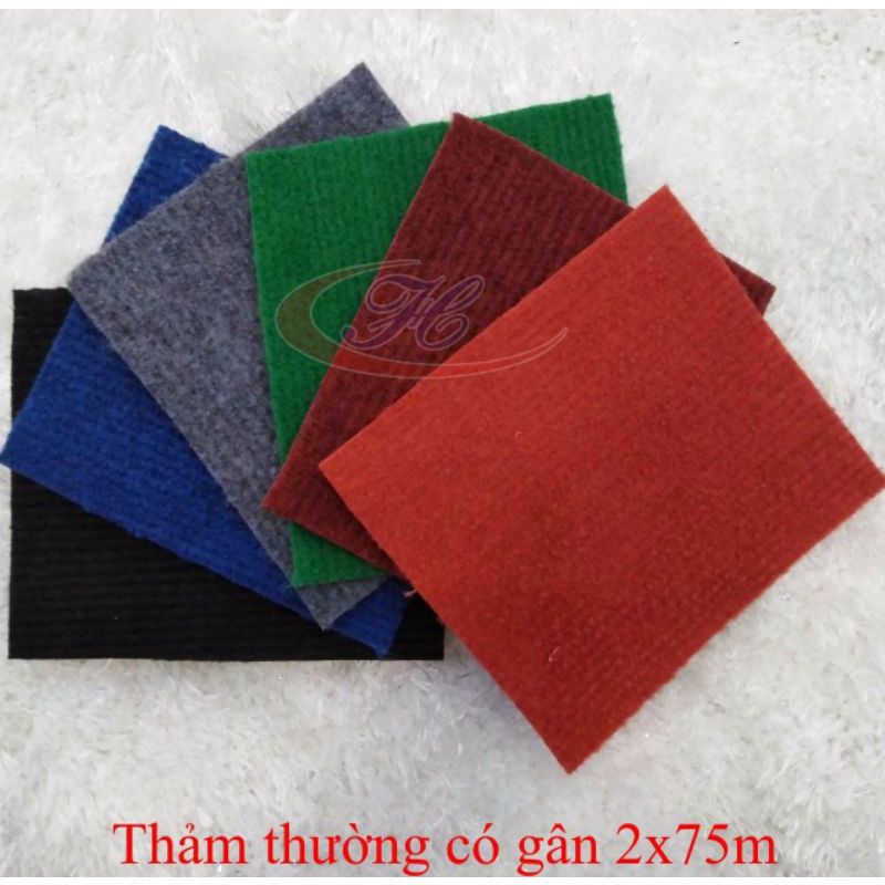 Thảm trải sàn dầy 3mm khổ 2m chiều dài đc tính theo sl khách cộng lên(kt dài 50cm x rộng2m)