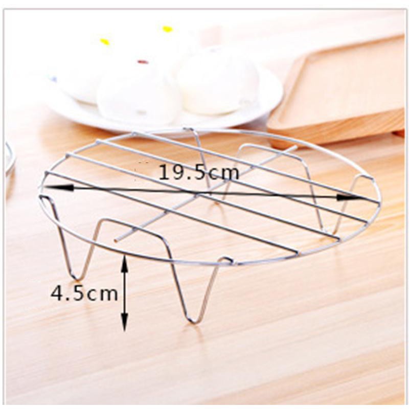 Vỉ HẤP INOX Đa Năng 4 Chân Tiện Lợi Dùng Hấp Bánh, Bánh Bao, Đồ Ăn 1331 Korea Store 88