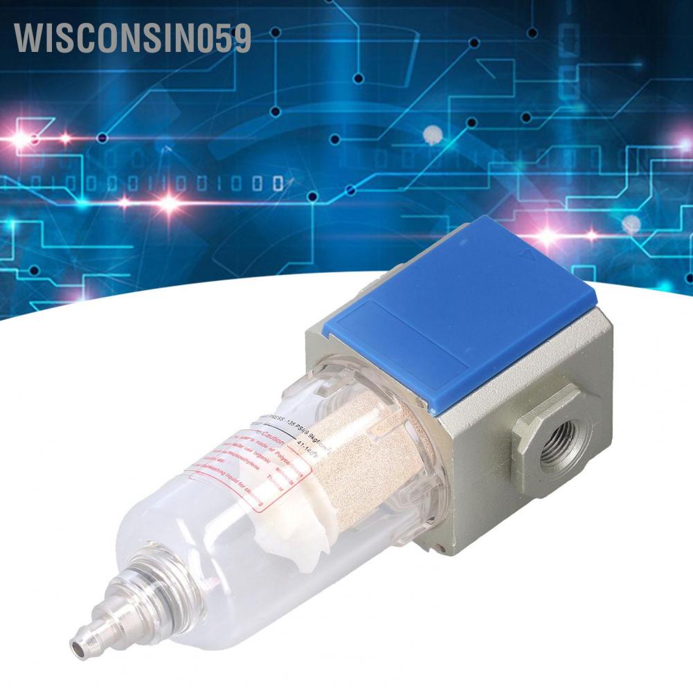 Wisconsin059 Compressed Air Filter Aluminum Alloy Tool Compressors Filters Manual Differential Pressure Automatic Drainage