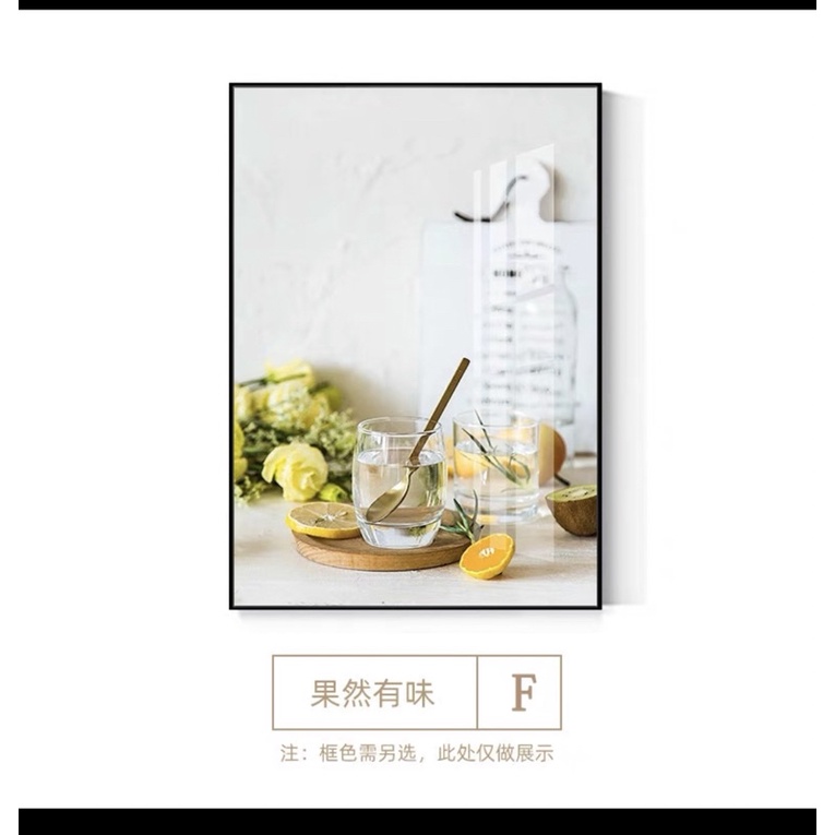 Tranh TReo Phòng Ăn/ Ngủ/ Bàn Trang Điểm tráng gương decor Nhà hàng /Quán bánh ngọt/ Phòng trà hoạ tiết bánh ngọt