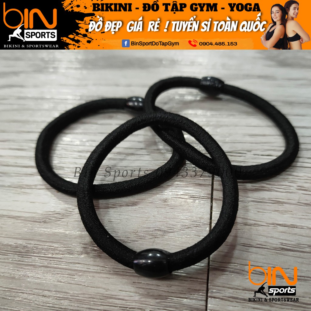 Set 3 dây thun cột tóc siêu dai Bin Sport QT001