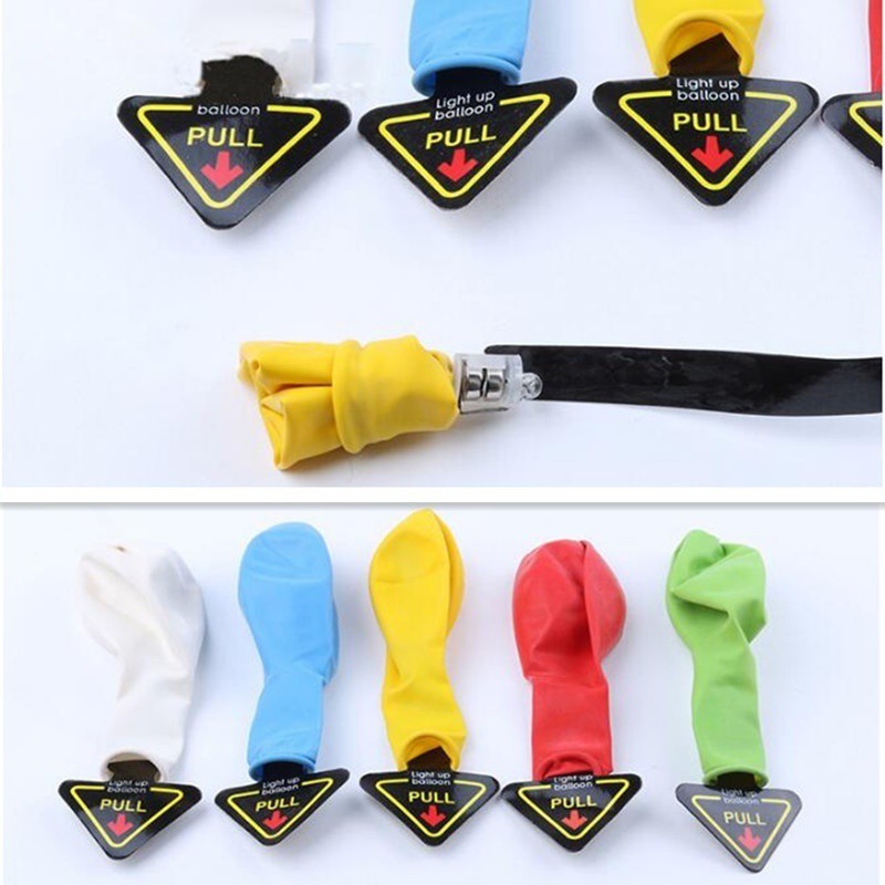 Bộ 10 bong bóng có đèn led đủ màu