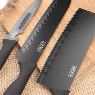 Bộ dao nhà bếp đa năng lưỡi đen