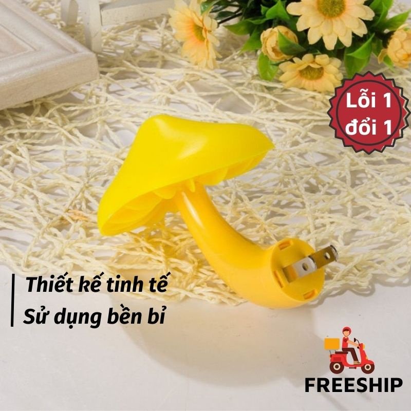 Đèn Ngủ Đèn Ngủ Hình Nấm Decor Phòng Ánh Sáng Vàng Điều Khiển Từ Xa Gia Dụng Hoàng Anh