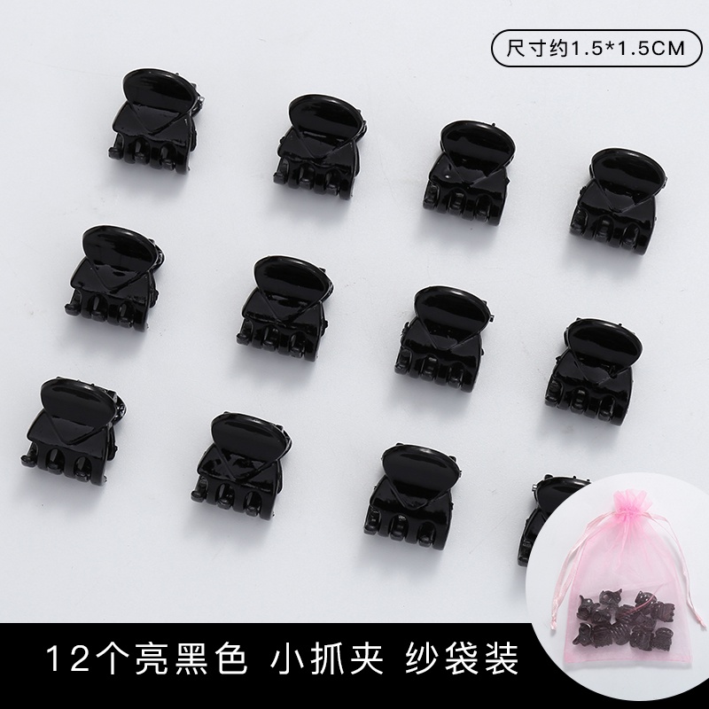 Set 12 kẹp tóc nhiều màu sắc kiểu dáng thời trang cho nữ