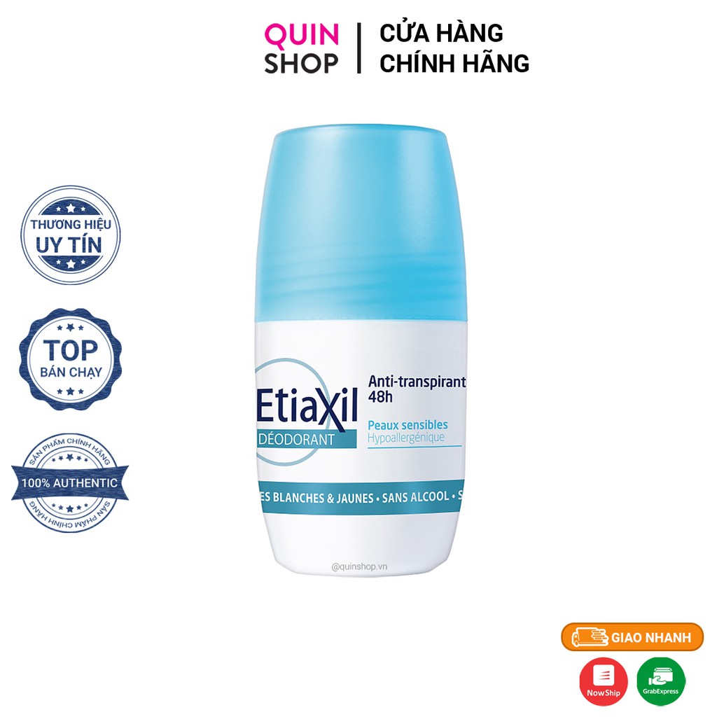 Lăn Khử Mùi Etiaxil Deodorant Anti-transpirant Protection 48h - QuinShop