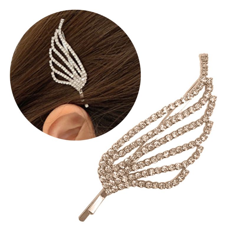 Kẹp Tóc Hình Đôi Cánh Bằng Hợp Kim Phong Cách Gothic Cho Nữ