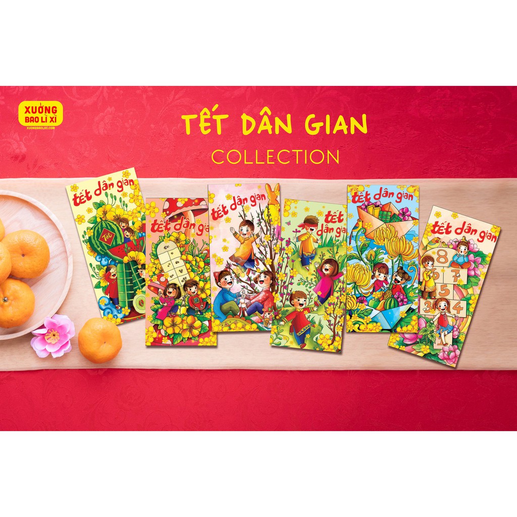 [ Video + ảnh ] Set 60 Bao Lì Xì Tết Thuần Việt 2021 do họa sỹ Việt vẽ độc quyền | Shopee Việt Nam