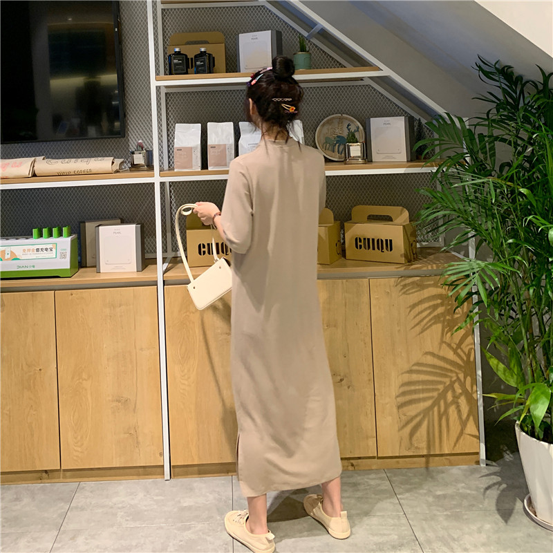 Đầm Thun Ngắn Tay Thời Trang Hàn Quốc Cho Nữ