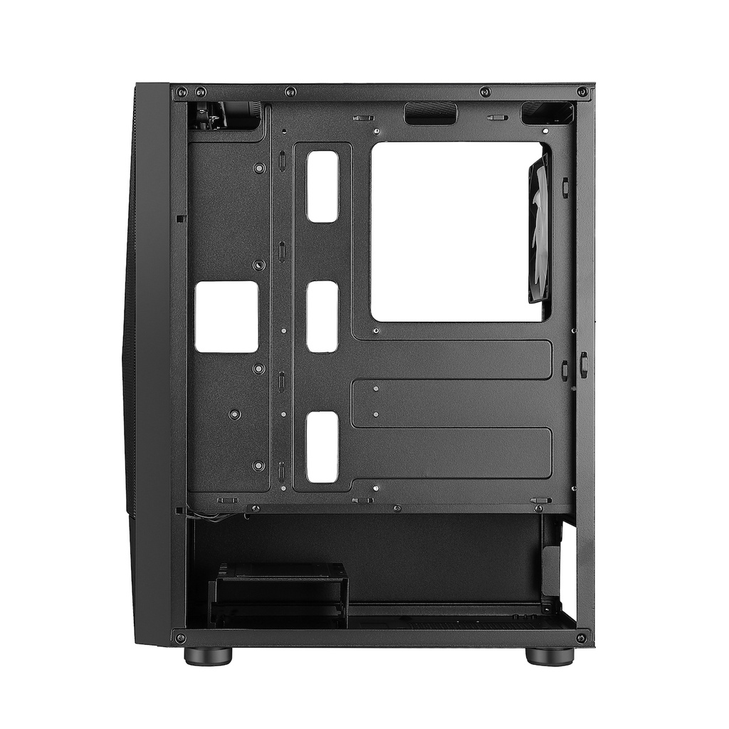 Vỏ case JETEK R3 BLACK (TẶNG KÈM 3 FAN RGB)