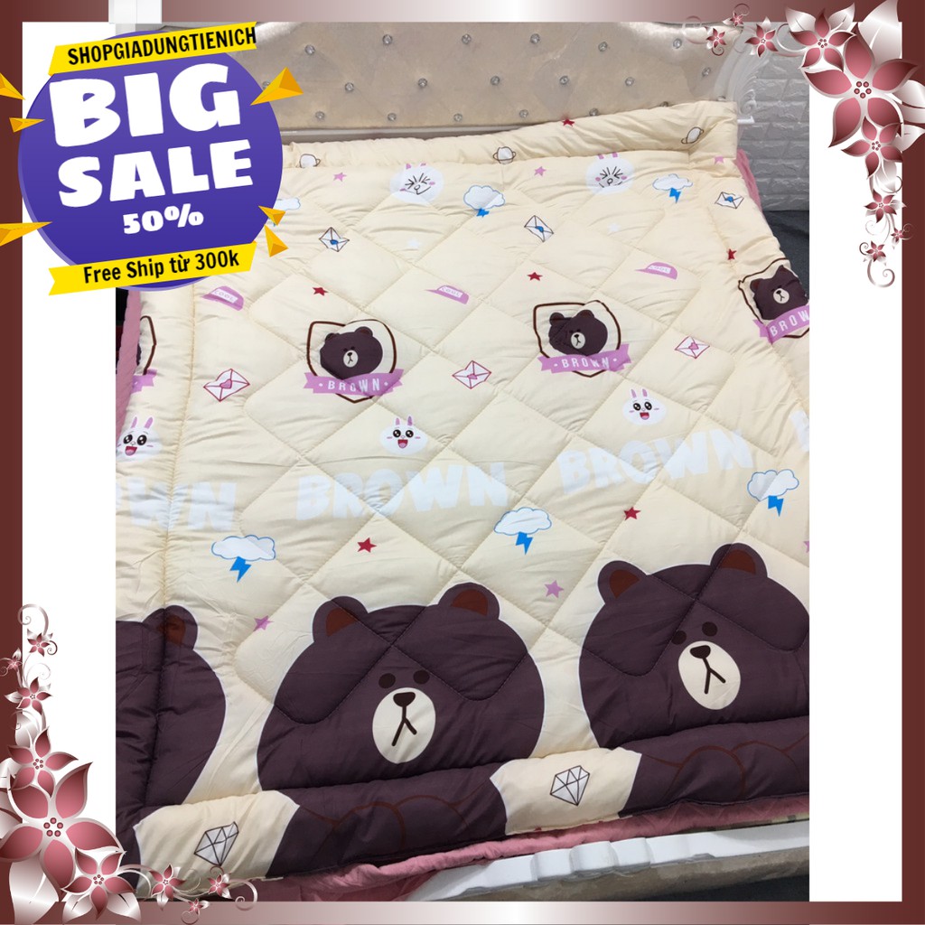 Chăn phao mùa đông siêu nhẹ và siêu ấm hình gấu brow | BigBuy360 - bigbuy360.vn