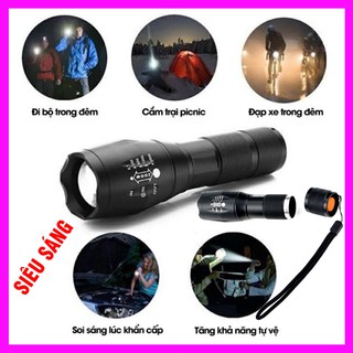 [SIÊU SÁNG] Đèn pin siêu sáng XML-T6 - A100 (LOẠI TỐT KÈM HỘP ĐỰNG SANG TRỌNG)