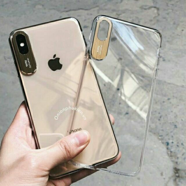 Ốp lưng TOTU bảo vệ camera IPhone XS Max chính hãng Trong cứng không ố màu