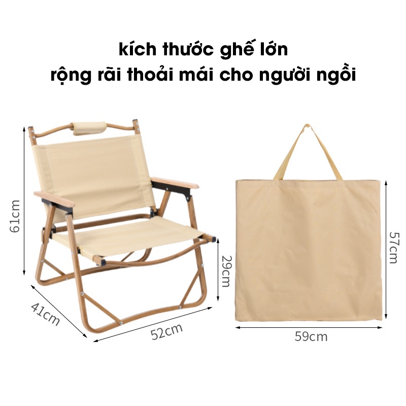 Ghế Dã Ngoại Gấp Gọn Khung Hợp Kim Vải Oxford 600D Dùng Cắm Trại Ghế Câu Cá Phượt Du Lịch Decor Cafe Nhỏ Gọn &amp; Siêu Nhẹ