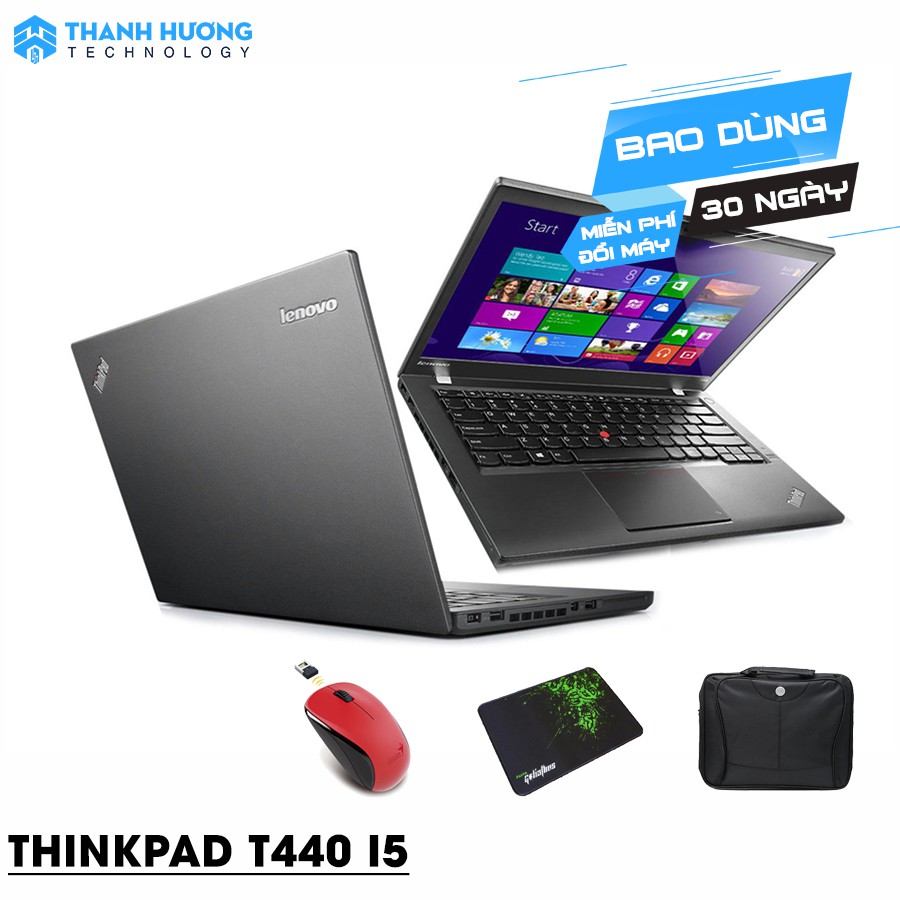 Laptop Lenovo Thinkpad T440 Core i5-4300U, Ram 4GB, SSD 128GB, màn 14 inch HD