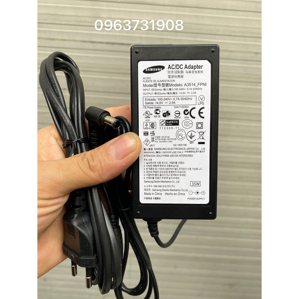 Cục nguồn màn hình Samsung 14V 2.5A nguyên bản Samsung cung cấp