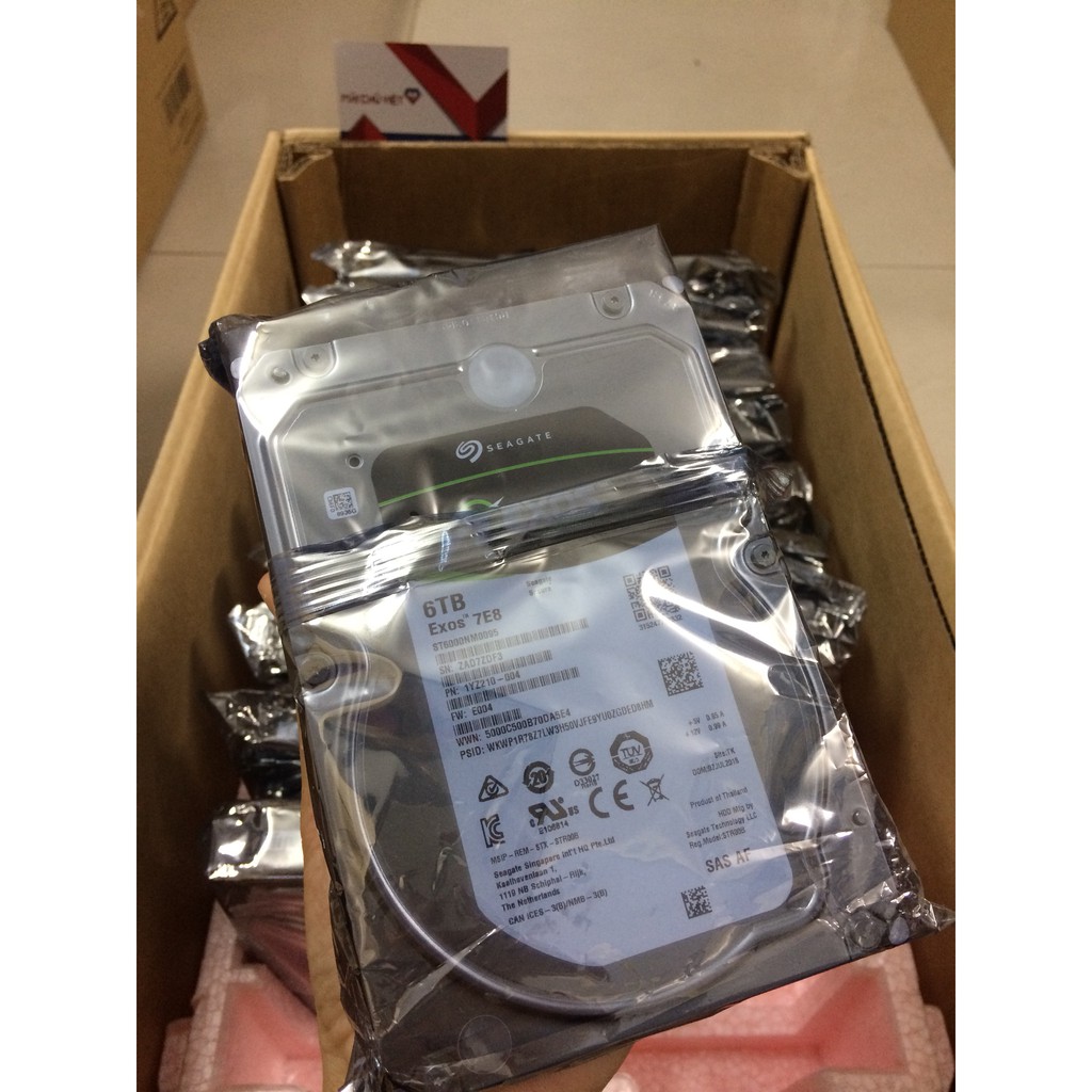 Ổ cứng Seagate Exos 6TB SAS 3.5" 7.2K 12Gbps 256MB Cache