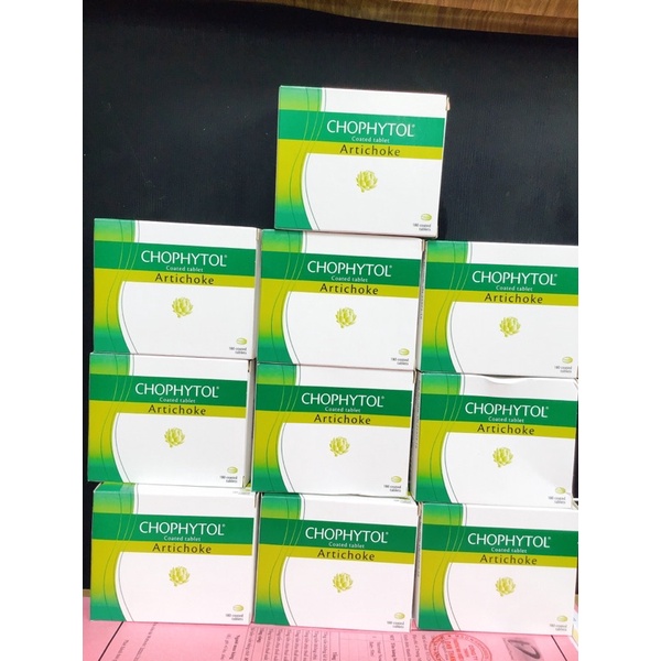 Viên uống CHOPHYTOL Artichoke lợi tiểu, thông mật, mát gan [Pháp] hộp 180 viên
