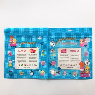 TÚI ZIP VUỐT MIỆNG - BAO BÌ ĐỰNG SQUISHY