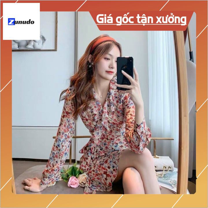 Đầm voan hoa nhí dài tay ⚡ ⚡ GIÁ RẺ⚡ ⚡ đầm dài tay chất vải voan hoa đẹp thời trang⚡ ⚡phù hợp đi chơi du lịch dạo phố⚡