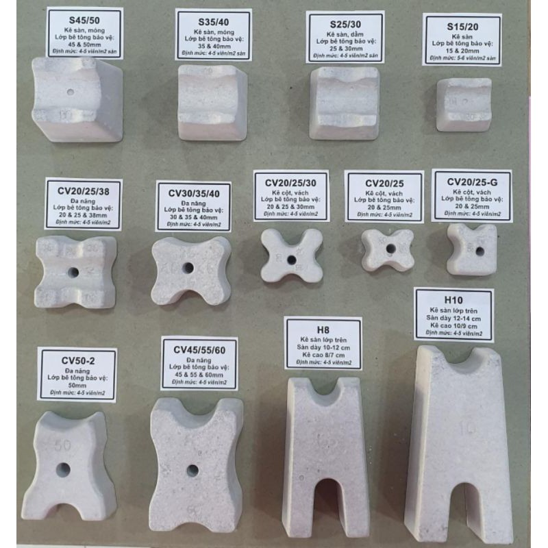 CON  KÊ BÊ TÔNG ĐÚC SẴN H8cm (10 viên) | BigBuy360 - bigbuy360.vn