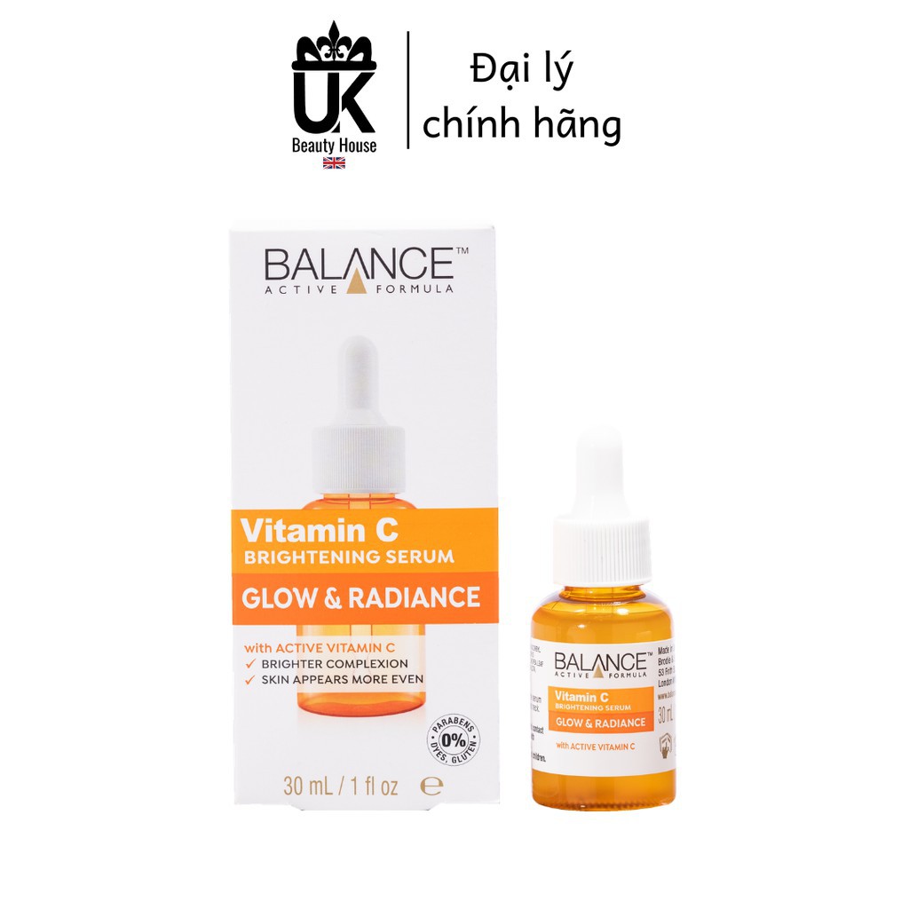 [Mã COS1904 giảm 8% đơn 300K] [KHÔNG HỘP] Serum mờ thâm sau mụn Vitamin C Balance Active Formula 30ml