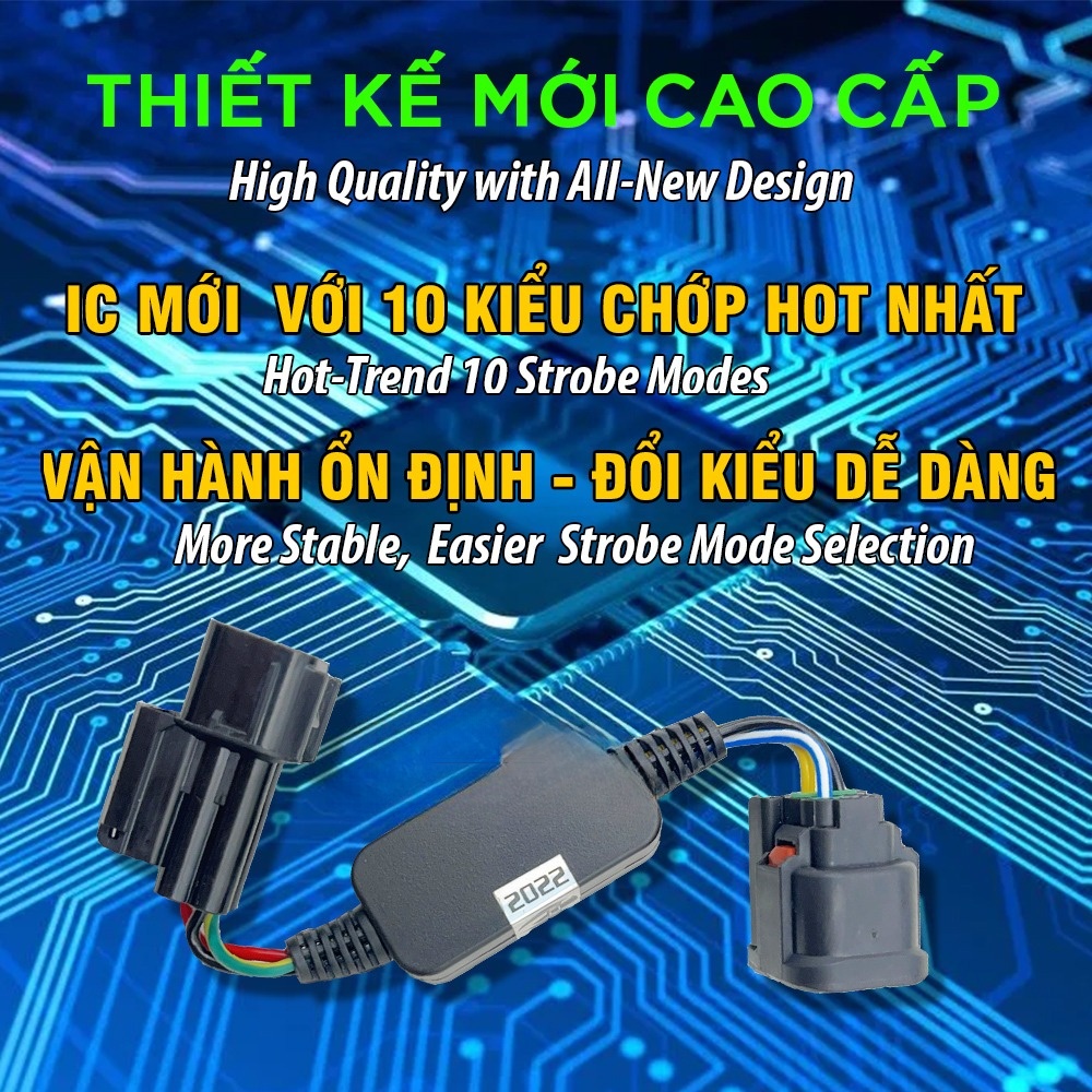 Mạch Nháy Tạo Chớp Stop F1 Winner X Sẵn Giắc Zin, Nhiều Kiểu Chớp + 1 Kiểu Zin