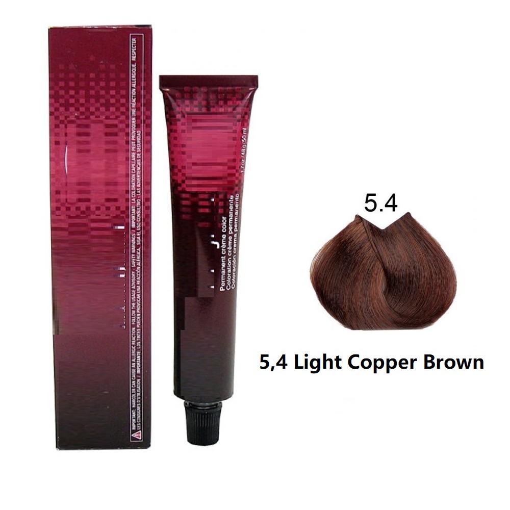 Tuýp Kem Nhuộm Tóc Màu Nâu Đồng 5.4 Light Copper Brown Không Tẩy