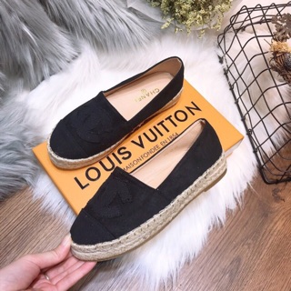 Giày lười đế cói chất vải nhập khẩu cao cấp( ảnh thật)