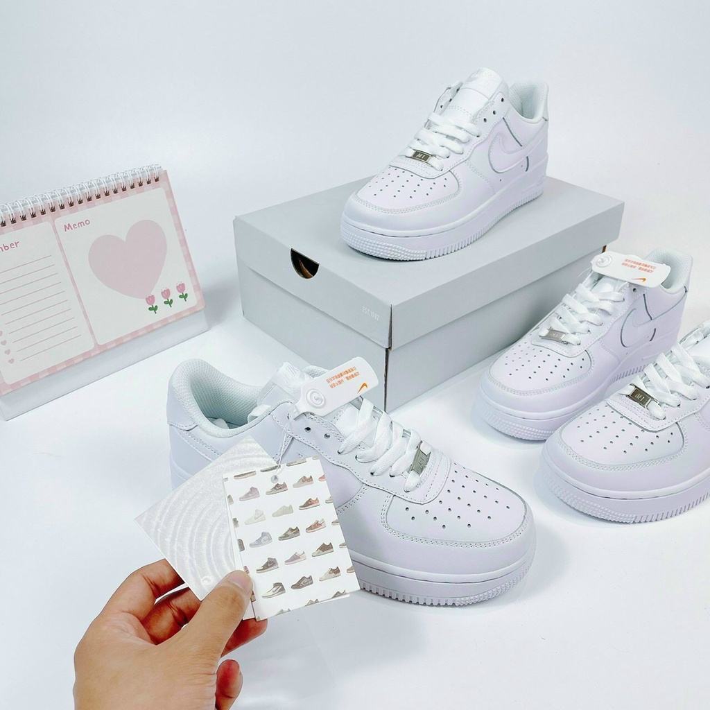 Giày_Nike AF1 Trắng , Giày_Nike Air Force 1 Full Trắng Cao Cấp Full Size Nam Nữ 36_43 | BigBuy360 - bigbuy360.vn