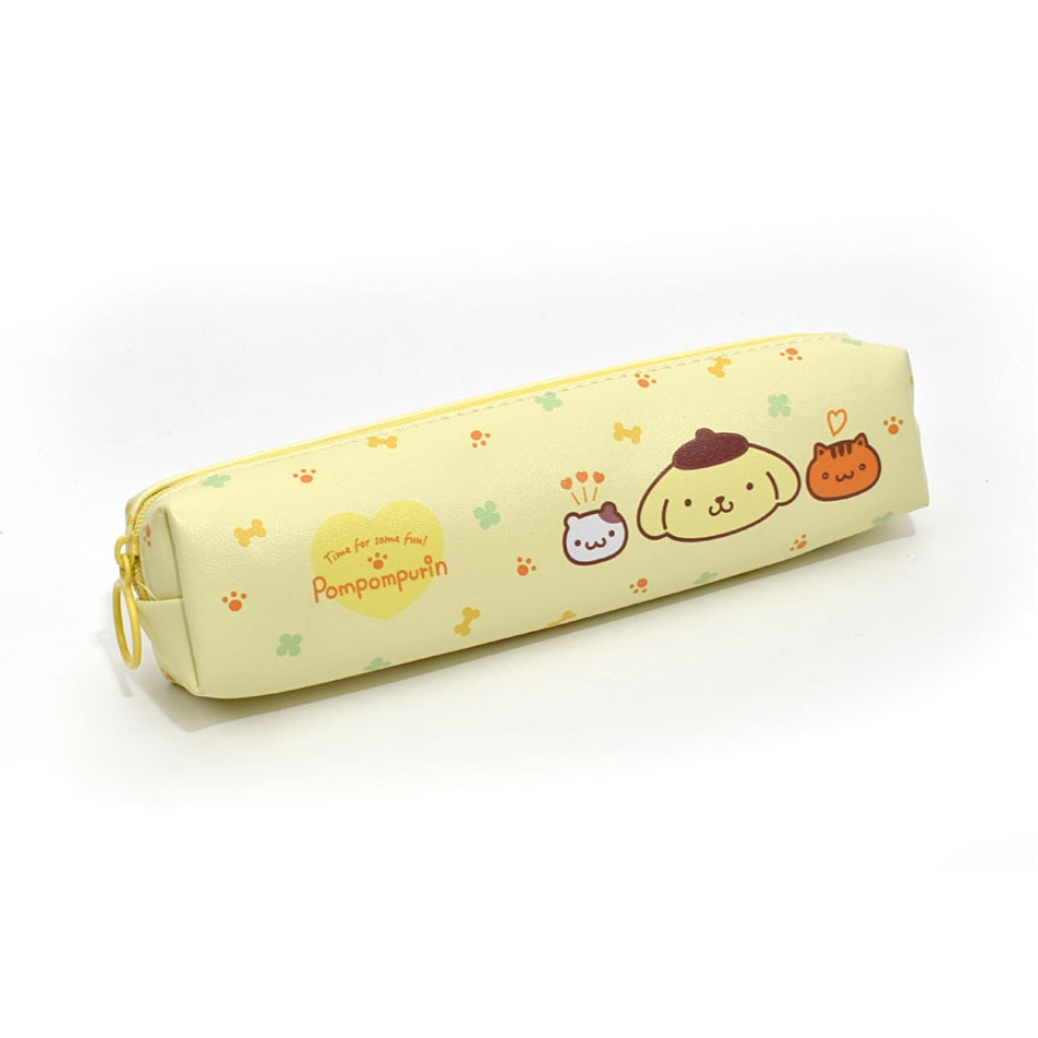 SANRIO Túi Đựng Bút Chì 5 Ngăn Dáng Vuông In Hình Kuromi / MyMelody / Cinnamoroll / PompomPurin / HelloKitty