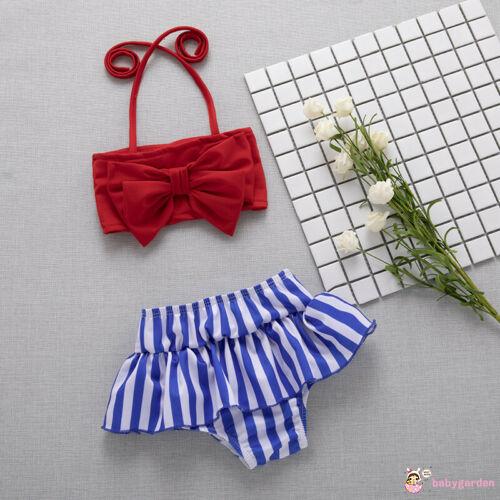 Đồ Tắm 2 Mảnh Cột Nơ Cho Bé Gái