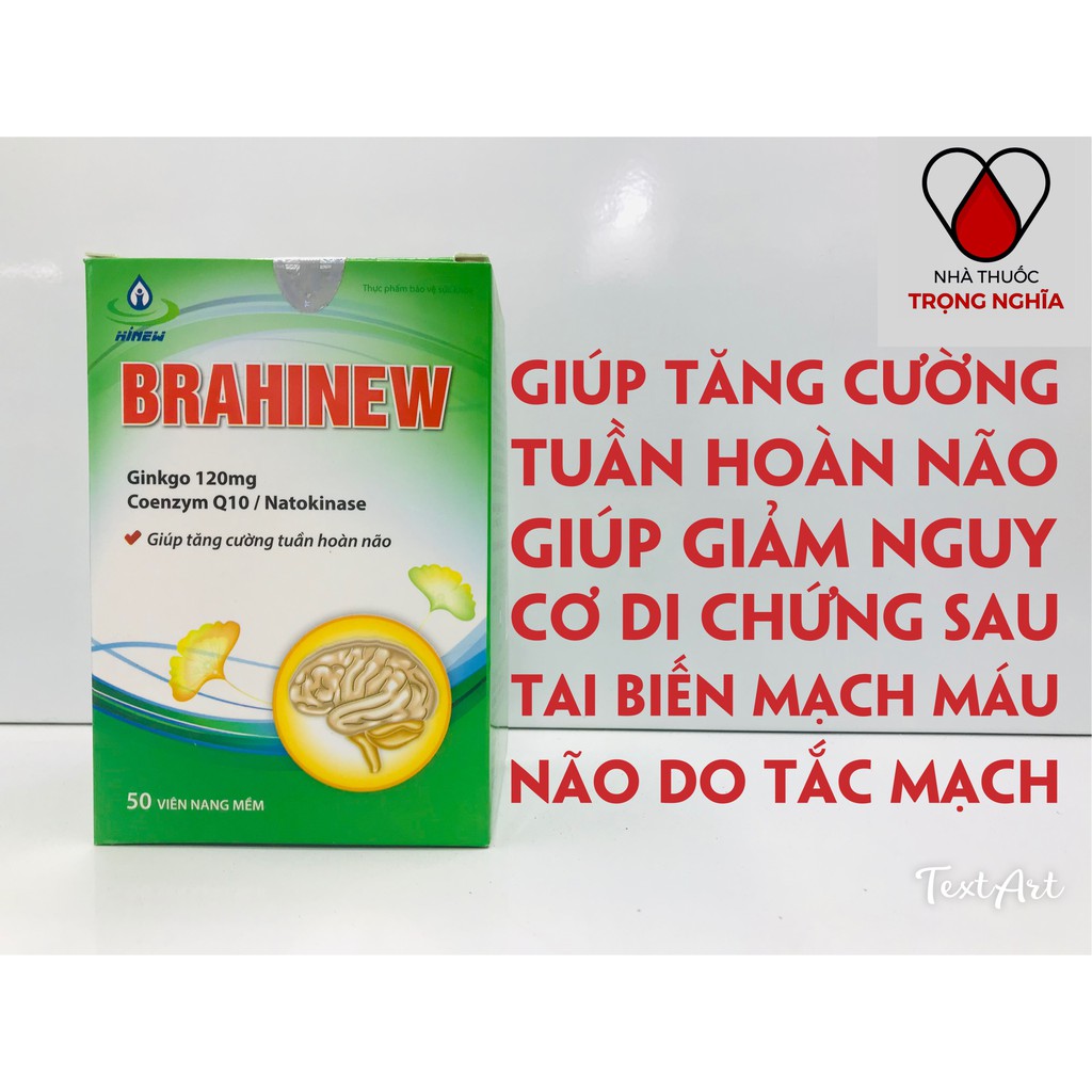 VIÊN UỐNG BỔ NÃO BRAHINEW HỘP/50 VIÊN