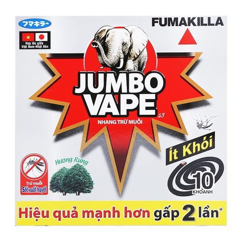 Hộp Nhang/ Hương Muỗi Jumbo K5/M2 10 Khoanh Hương Lài