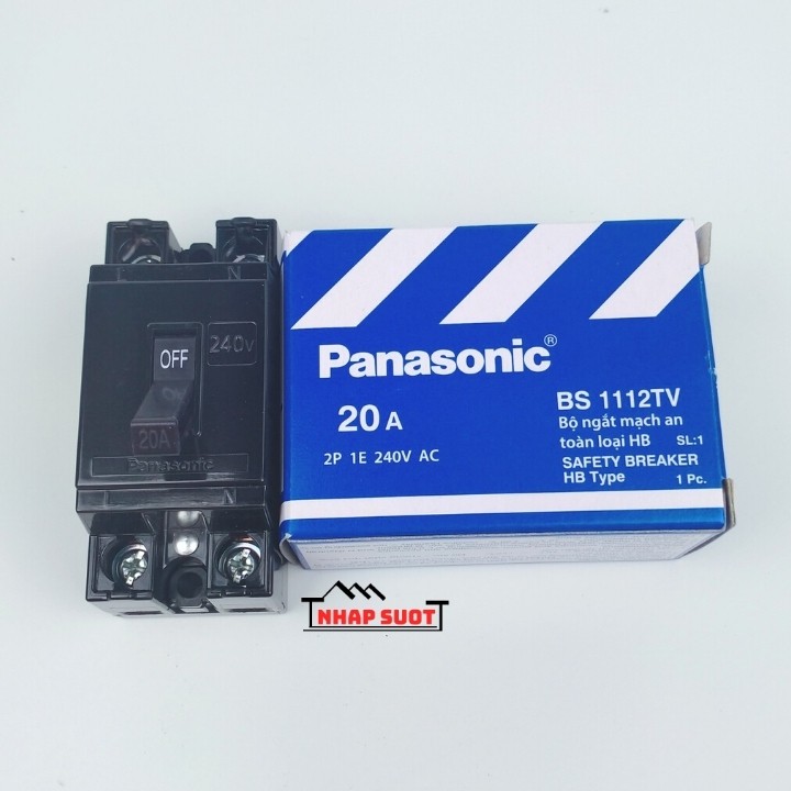 [Chính Hãng] Aptomat Đen CB Cóc Át Khối PANASONIC 20A 30A 40A