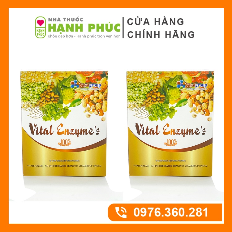 [COMBO 2 HỘP] Vital Enzymes Chính Hãng Cho Cả Gia Đình Cửa Sổ Vàng (30 gói/hộp) | Thế Giới Skin Care