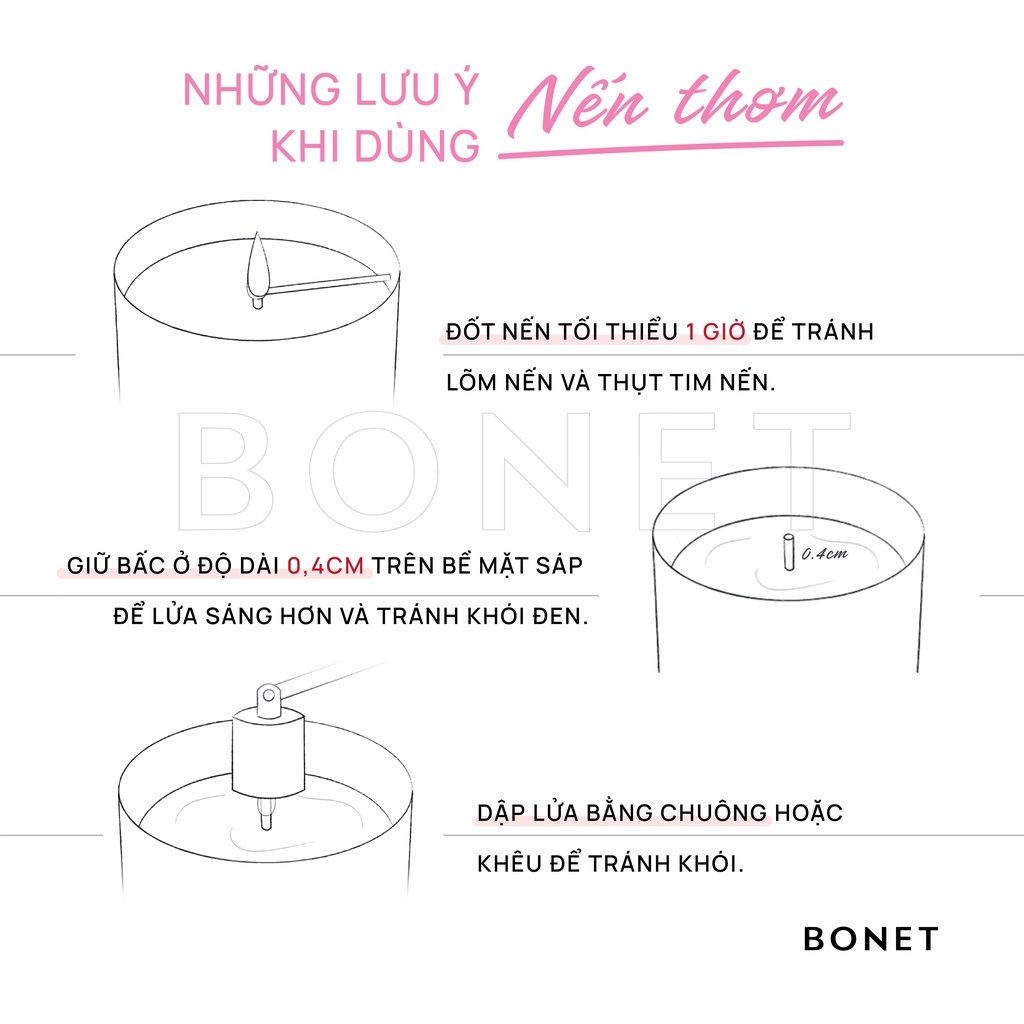 Nến thơm BONET Wild Ocean Hương Biển và Phong Lan