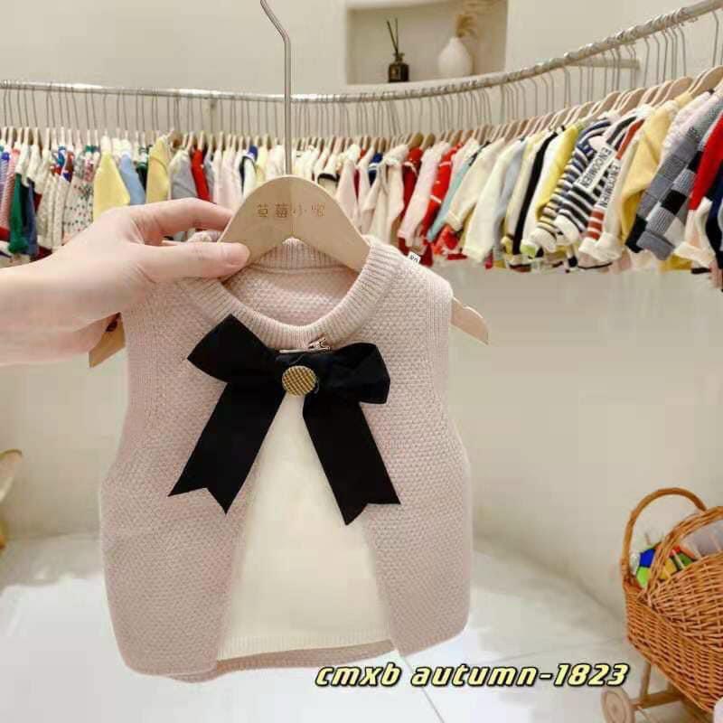 Áo Len HM tiểu thư chất mềm đẹp cho bé gái áo gi lê