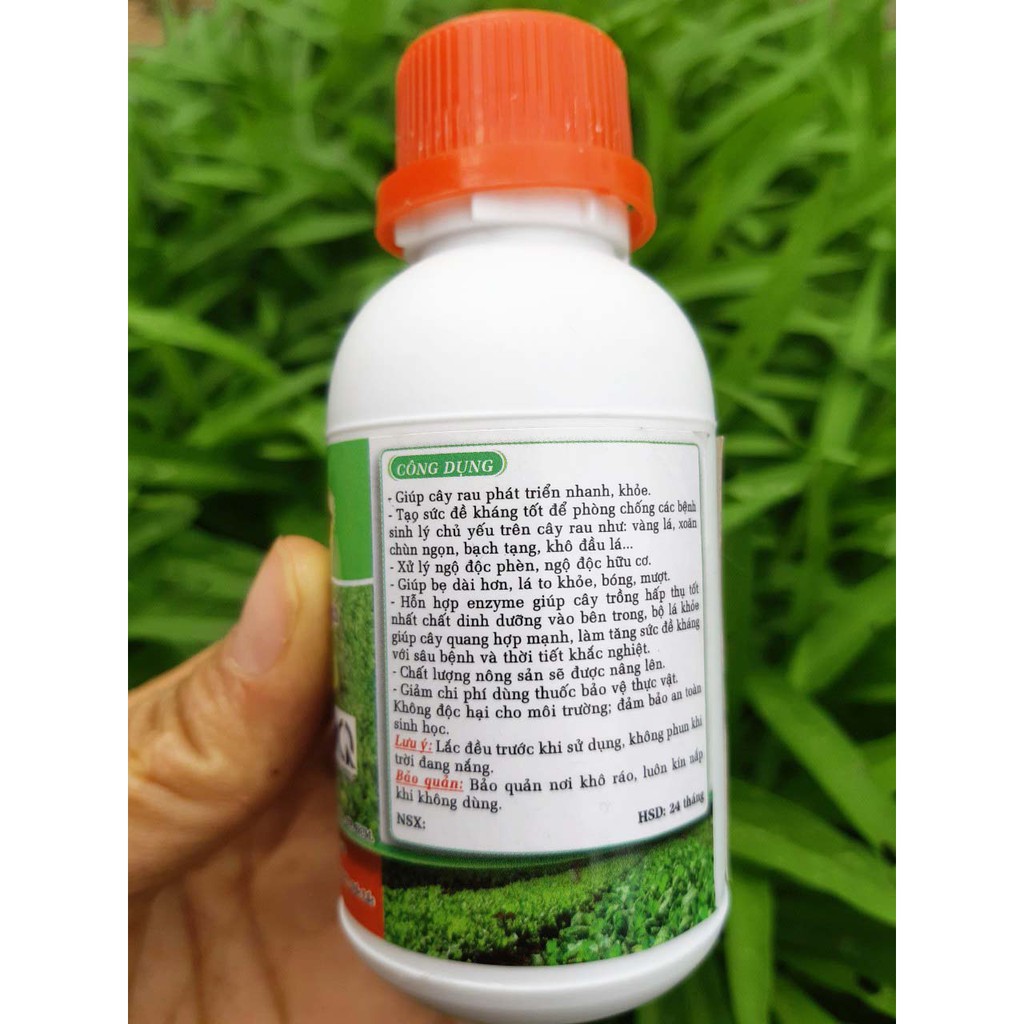 Phân Bón Lá: Dùng Cho Rau Sạch - Xanh Lá, Nở Ngọn, Mập Thân, Nuôi Trái To - Chai 100ml