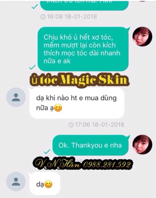 [Chuẩn Auth - sỉ] TINH CHẤT Ủ TÓC THIÊN NHIÊN MAGIC SKIN - Kích thích tóc mọc dài, giúp tóc mượt mà với mùi thơm dễ chịu | BigBuy360 - bigbuy360.vn